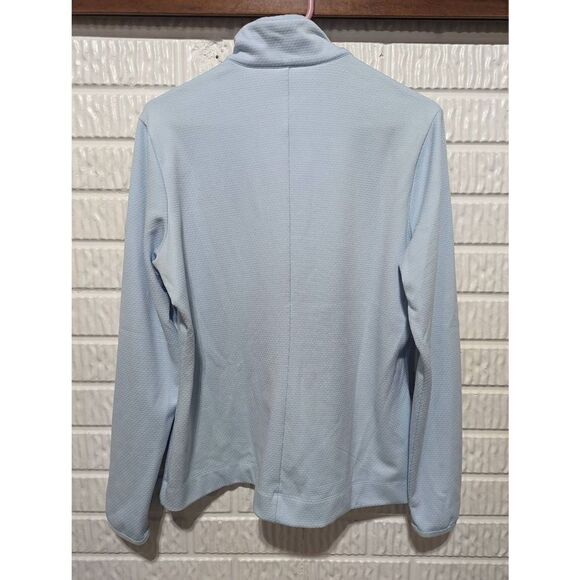 Nike Golf Women's Light Blue Dri-Fit 1/4 Zip Textured Pull-Over Sweatshirt Large - Picture 3 of 8